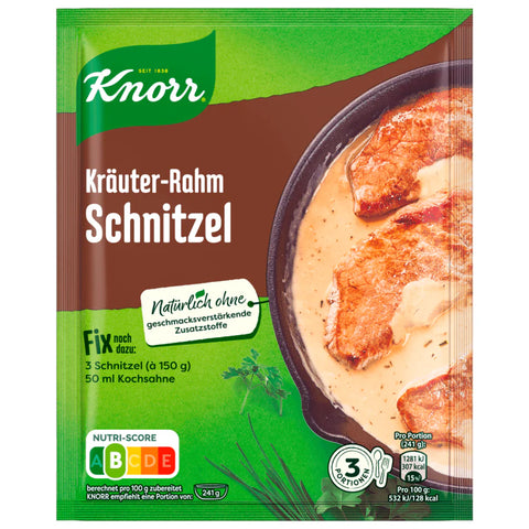 21x Knorr Fix Kräuter-Rahm-Schnitzel 47g