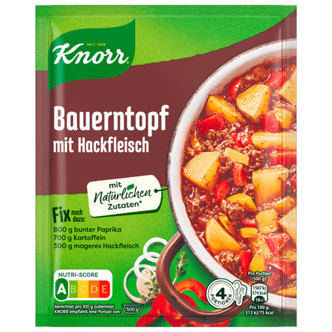 26x Knorr Fix Bauern-Topf mit Hackfleisch 4 Portionen 43g