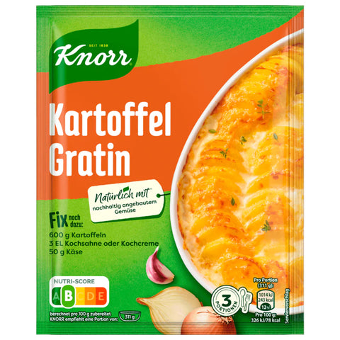 20x Knorr Fix Kartoffel Gratin 3 Portionen 37g