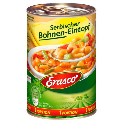 6x Erasco Serbischer Bohnen-Eintopf 400g