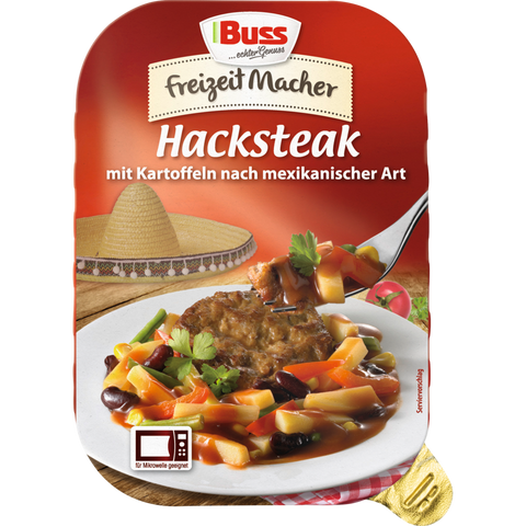 12x Buss Freizeitmacher Hacksteak 300g