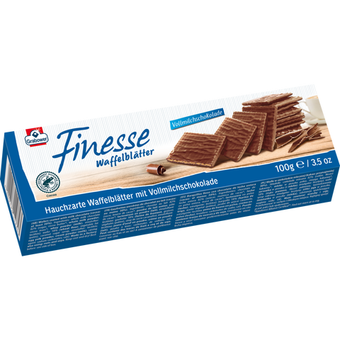 20x Grabower Finesse Waffelblätter Vollmilch 100g