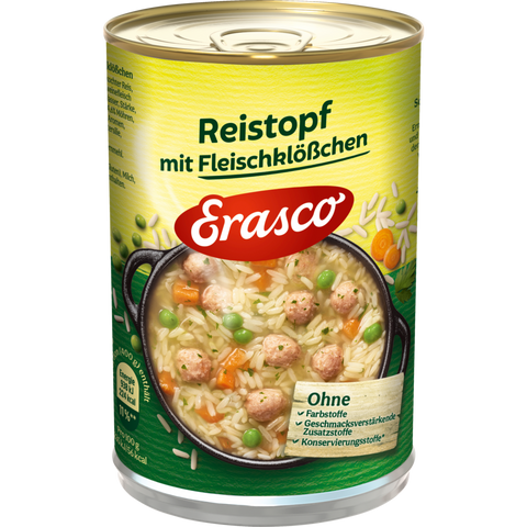 6x Erasco Reistopf mit Fleischklößchen 800g