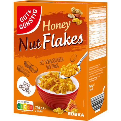 6x G&G Honey Nut Flakes 750g