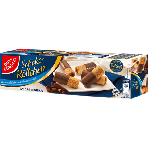 12x G&G Schoko-Röllchen Vollmilch 125g