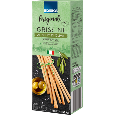 16x EDEKA Italia Grissini Olivenöl 125g