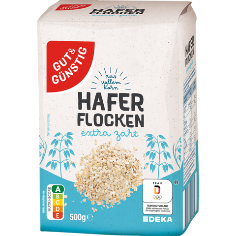 15x G&G Zarte Haferflocken 500g