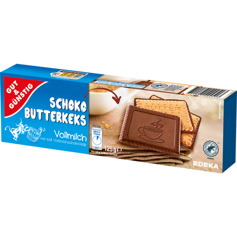 12x G&G Schoko Butterkeks Vollmilch 125g