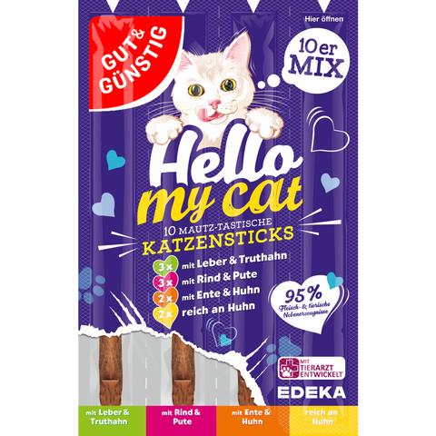 30x G&G Cat Katzensticks 4-Sorten Mix 50g