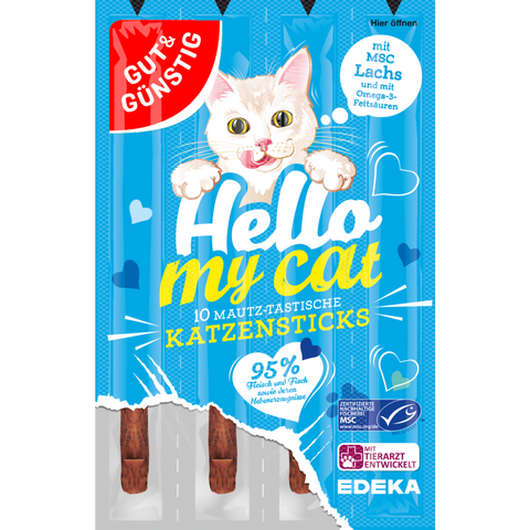 30x G&G Cat Katzensticks Lachs 50g