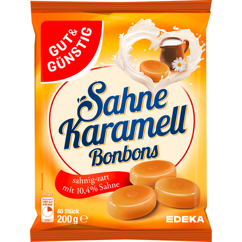 10x G&G Sahne Karamellbonbons 200g