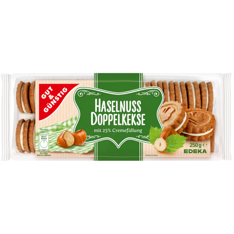 12x G&G Doppelkeks Haselnuss 250g