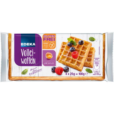 9x EDEKA Waffeln glutenfrei 100g