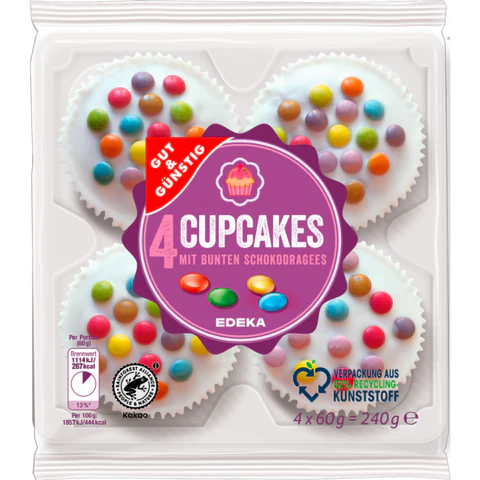 8x G&G Cupcakes Kakao 240g