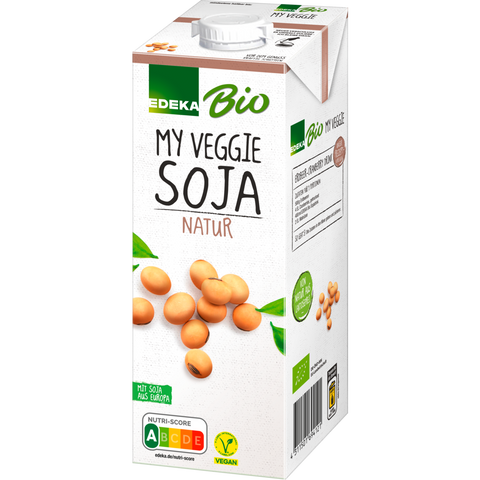 8x Bio EDEKA My Veggie veganer Sojadrink Natur 1l