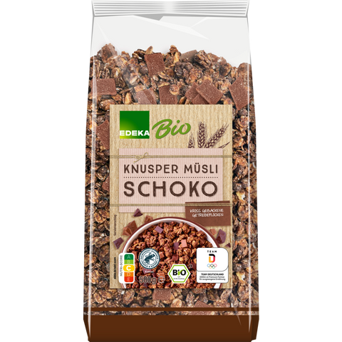 5x EDEKA Bio Knusper Müsli Schoko 500g