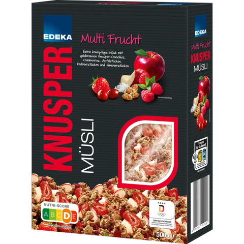 7x EDEKA Knusp.Müsli Multi-Frucht 500g