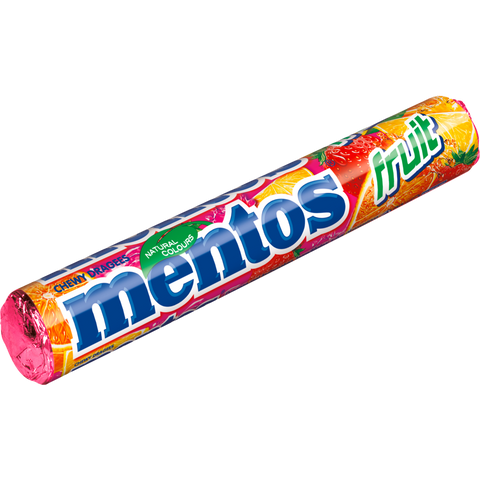 40x mentos Rolle Frucht 38g