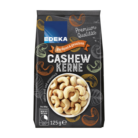 14x EDEKA Cashewkerne geröstet & gesalzen 125g