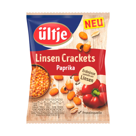 12x Ültje Linsen Crackets Paprika 110g