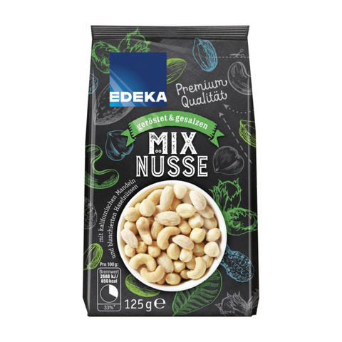 14x EDEKA Mix Nüsse geröstet & gesalzen 125g