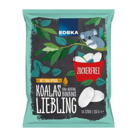 15x EDEKA Euka-Menthol Bonbons zuckerfrei 125g