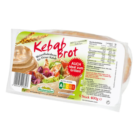 12x Mestemacher Kebab Brot 5er 400g