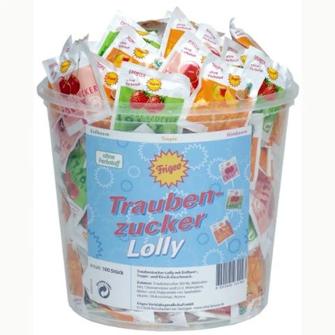 Frigeo Traubenzucker Lollys 100er