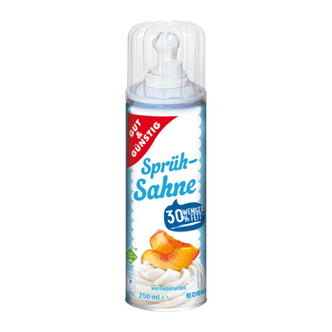 12x G&G Sprühsahne 20% 250ml ohne Gentechnik