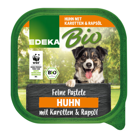 9x EDEKA Bio Dog Huhn mit Karotten&Rapsöl 300g