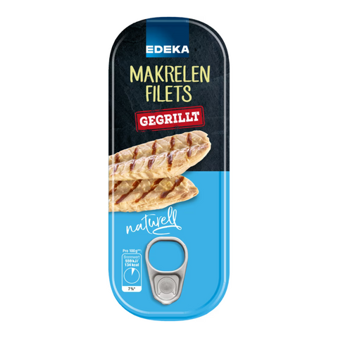 12x EDEKA Gegrillte Makrelenfilets natur 120g