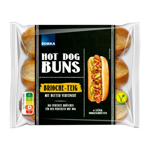 6x EDEKA Brioche Hot Dog Buns 6er 270g