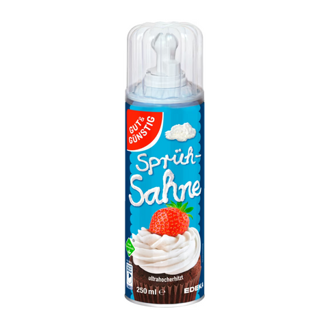 12x G&G Sprühsahne 30% 250ml ohne Gentechnik