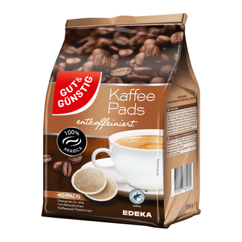 5x G&G Kaffeepads 40er/280g Entkoffeiniert