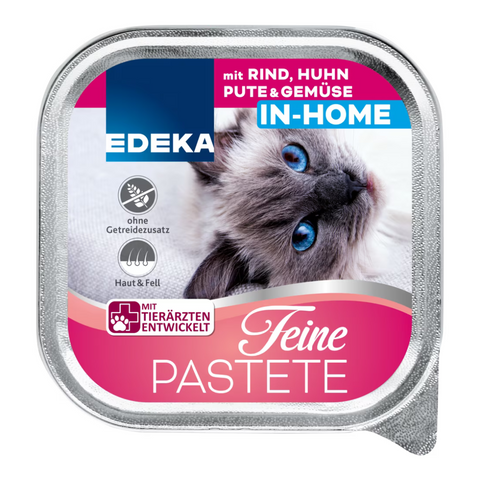 32x EDEKA Cat Feine Happen In Home 100g