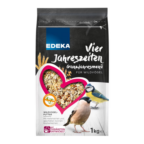 5x EDEKA Vier-Jahreszeitenfutter für Wildvögel 1kg