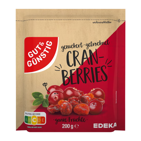 12x G&G Cranberries 200g