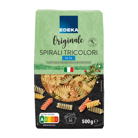 10x EDEKA Originale Spirali Tricolore 500g