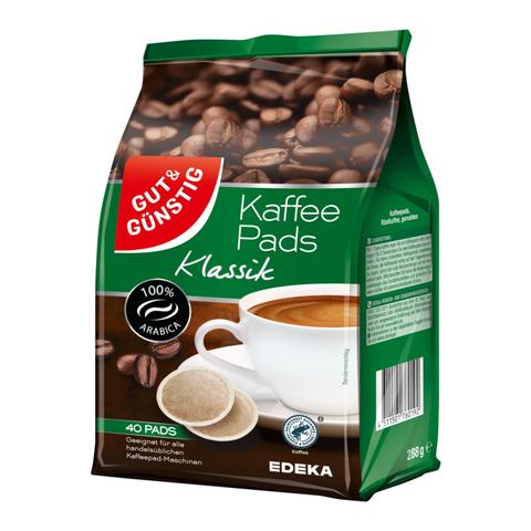 5x G&G Kaffeepads 40er/288g Klassik