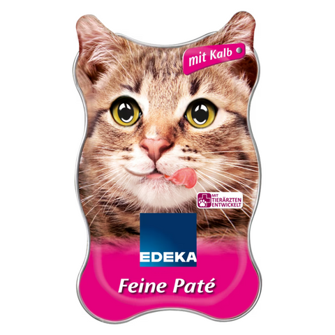 18x EDEKA Cat Feines Paté mit Kalb 85g