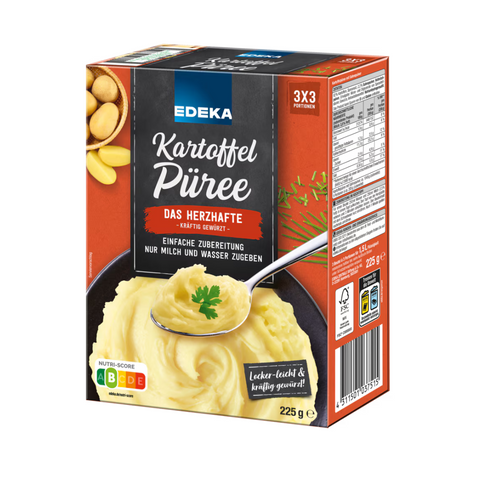 12x EDEKA Kartoffelpüree kräftig gewürzt 225g