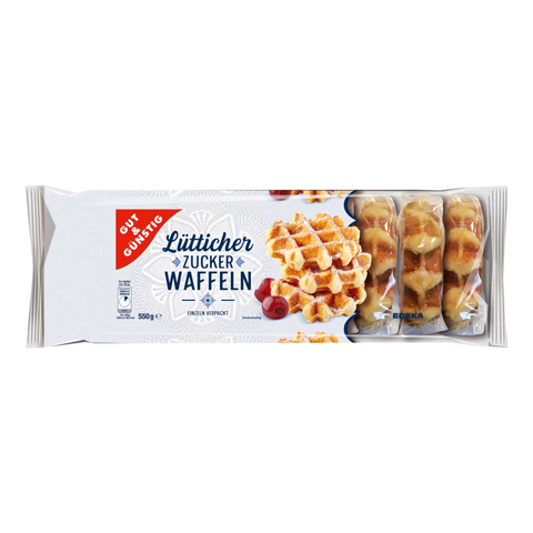 8x G&G Lütticher Zuckerwaffeln 550g