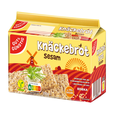 24x G&G Sesam-Knäckebrot 250g