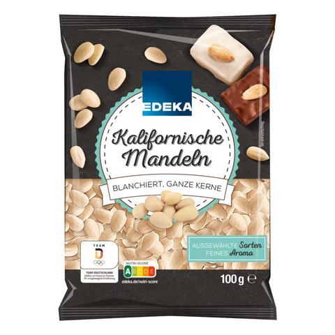 16x EDEKA Mandeln blanchiert ganz 100g