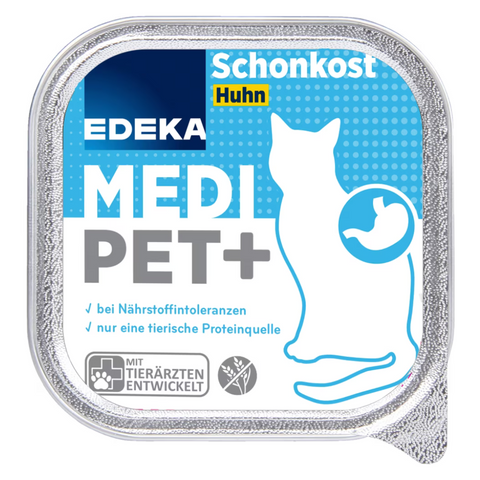 16x EDEKA Medi Cat Schonkost Huhn 100g