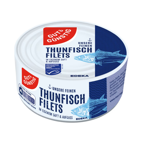 48x G&G Thunfischfilets im eigenen Saft 195g