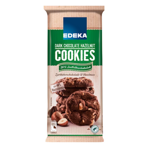 12x EDEKA Dark Chocolate & Hazelnut Cookies 200g