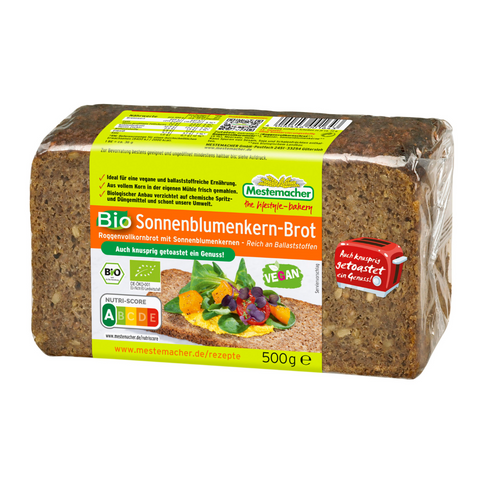 9x Mestemacher Bio Sonnenblumenkern-Brot 500g