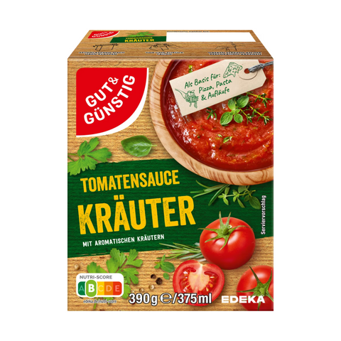 16x G&G Pasta Sauce Kräuter 390g