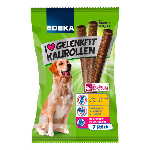 18x EDEKA Dog Gelenkfit Kaurollen 7er